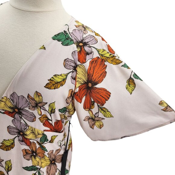 NWD House of Harlow X Revolve Womens XL Dress Maxi Floral Multicolor V-neck Boho - Picture 3 of 13